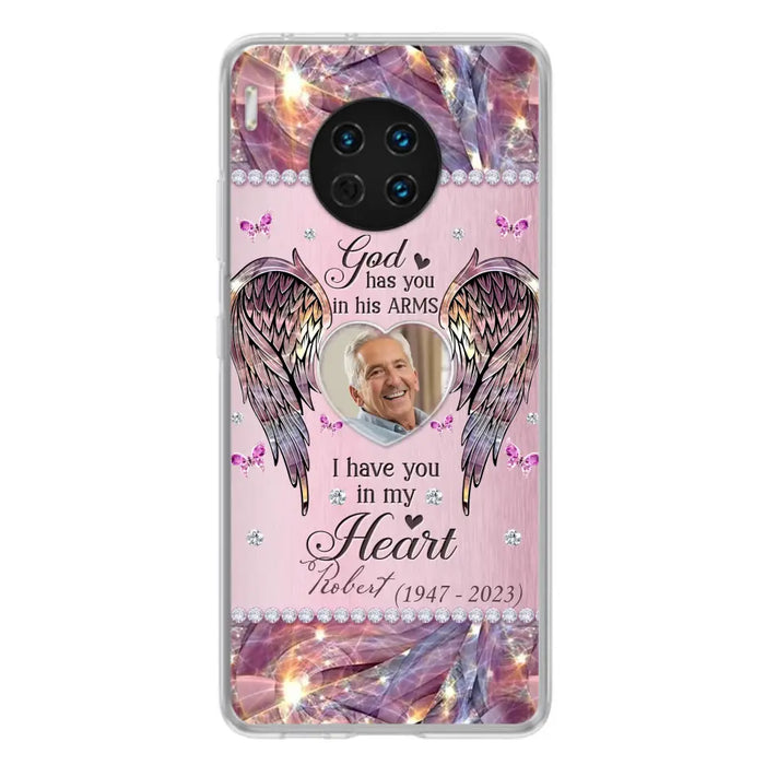 Custom Personalized Memorial Phone Case - Memorial Gift Idea For Family - Case For Oppo/Xiaomi/Huawei - God Has You In His Arms