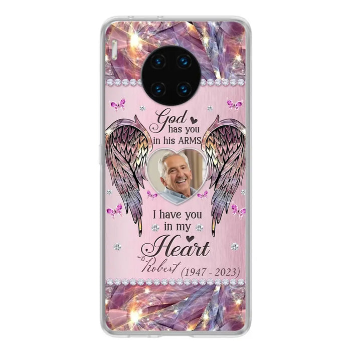 Custom Personalized Memorial Phone Case - Memorial Gift Idea For Family - Case For Oppo/Xiaomi/Huawei - God Has You In His Arms