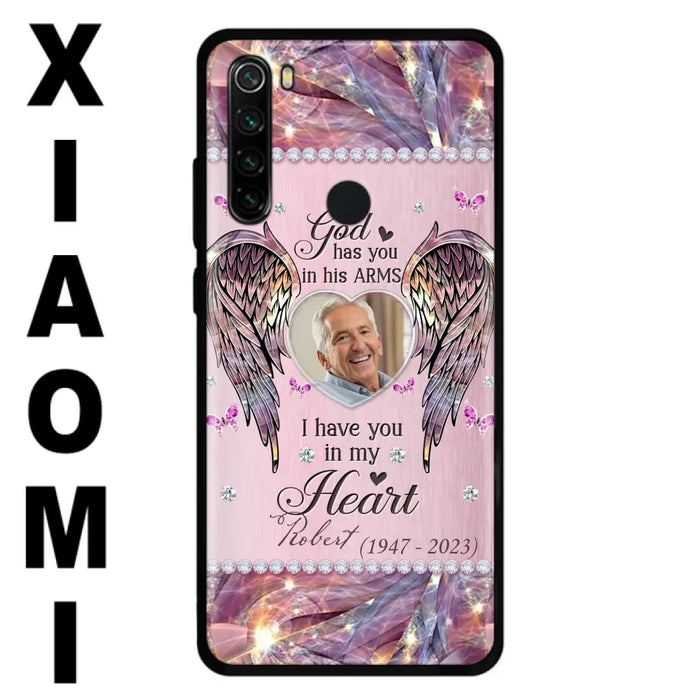 Custom Personalized Memorial Phone Case - Memorial Gift Idea For Family - Case For Oppo/Xiaomi/Huawei - God Has You In His Arms