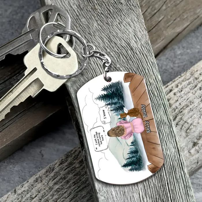 Custom Memorial Cat Mom Aluminum Keychain - Upto 4 Cats - Memorial Gift Idea For Cat Owners - Don't Cry For Me Mom! I'm Ok