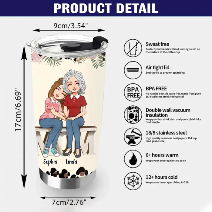 Personalized Mom & Daughter Tumbler - Gift Idea For Mother/ Daughter - Mother's Day Idea From Daughter - Behind Every Crazy Daughter Is A Mother Who Made Her That Way