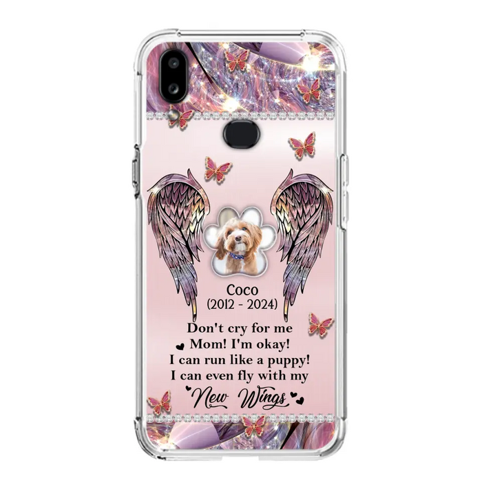 Personalized Memorial Phone Case - Upload Photo - Memorial Gift Idea For Dog Lover - Don't Cry For Me - Case For iPhone/Samsung