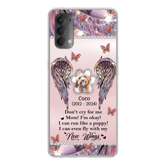 Personalized Memorial Phone Case - Upload Photo - Memorial Gift Idea For Dog Lover - Don't Cry For Me - Case For Oppo/Xiaomi/Huawei