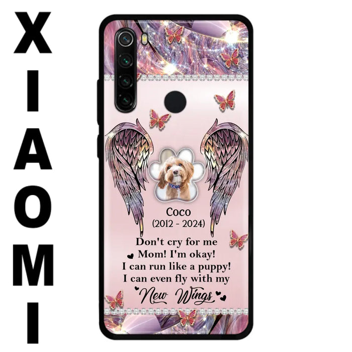 Personalized Memorial Phone Case - Upload Photo - Memorial Gift Idea For Dog Lover - Don't Cry For Me - Case For Oppo/Xiaomi/Huawei