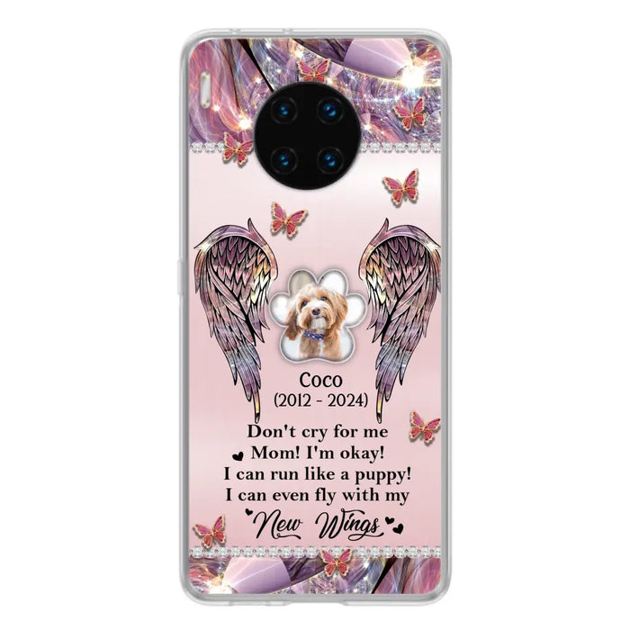 Personalized Memorial Phone Case - Upload Photo - Memorial Gift Idea For Dog Lover - Don't Cry For Me - Case For Oppo/Xiaomi/Huawei