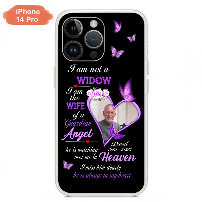 Custom Personalized Memorial Phone Case - Memorial Gift Idea For Family - Case For iPhone/Samsung - I Am Not A Widow