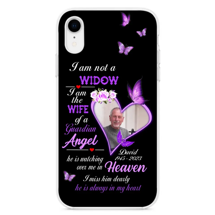 Custom Personalized Memorial Phone Case - Memorial Gift Idea For Family - Case For iPhone/Samsung - I Am Not A Widow