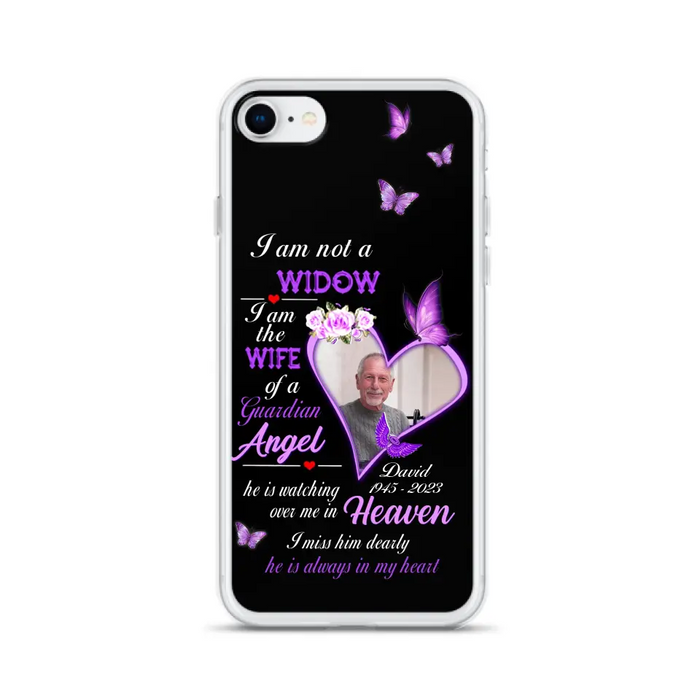 Custom Personalized Memorial Phone Case - Memorial Gift Idea For Family - Case For iPhone/Samsung - I Am Not A Widow