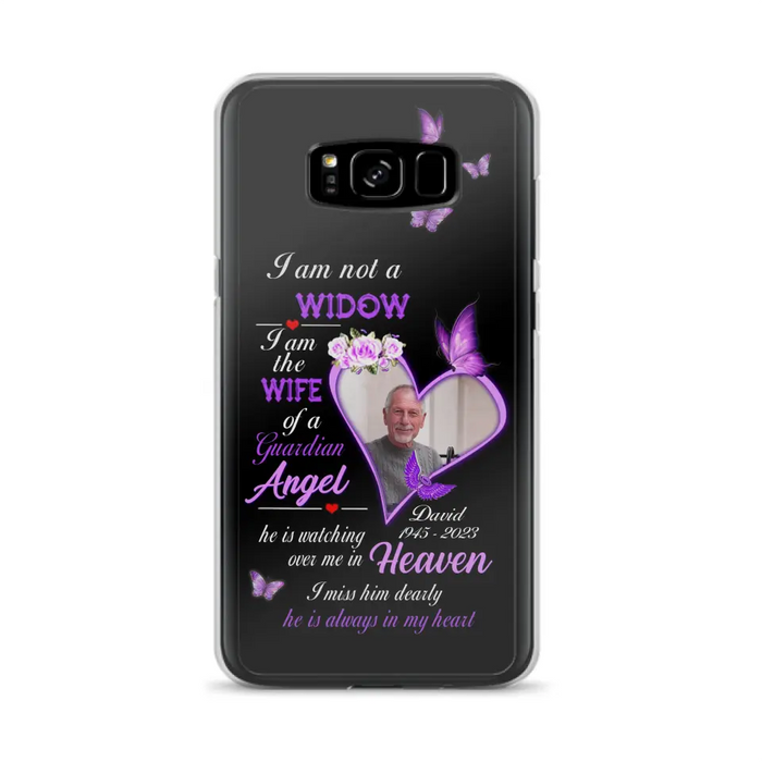 Custom Personalized Memorial Phone Case - Memorial Gift Idea For Family - Case For iPhone/Samsung - I Am Not A Widow