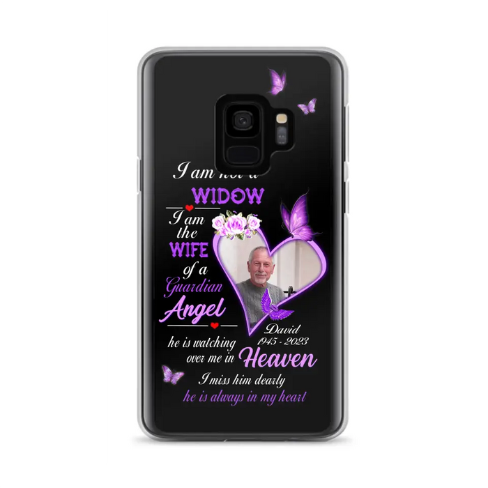 Custom Personalized Memorial Phone Case - Memorial Gift Idea For Family - Case For iPhone/Samsung - I Am Not A Widow