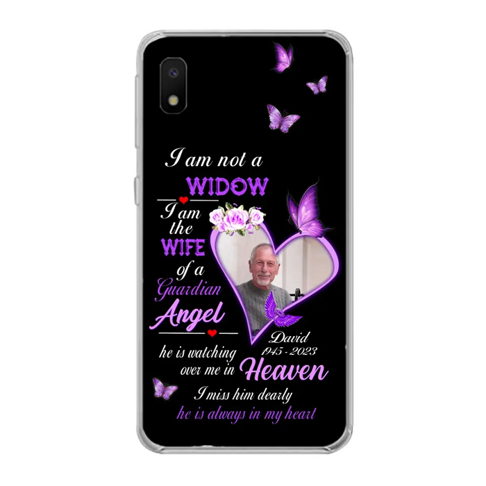 Custom Personalized Memorial Phone Case - Memorial Gift Idea For Family - Case For iPhone/Samsung - I Am Not A Widow