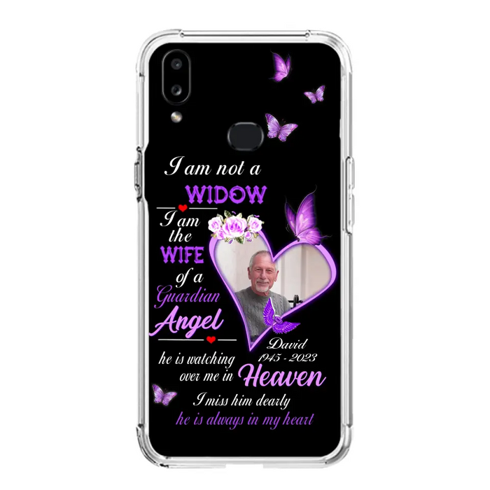 Custom Personalized Memorial Phone Case - Memorial Gift Idea For Family - Case For iPhone/Samsung - I Am Not A Widow