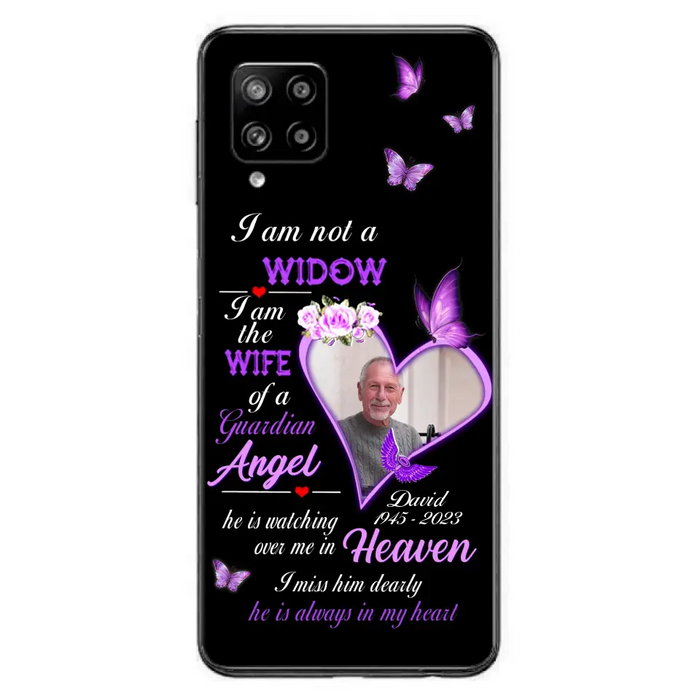 Custom Personalized Memorial Phone Case - Memorial Gift Idea For Family - Case For iPhone/Samsung - I Am Not A Widow