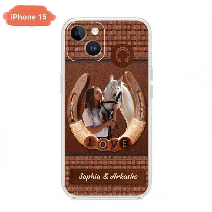 Custom Personalized Horse Phone Case - Upload Photo - Gift Idea Horse Lover - Case For iPhone And Samsung