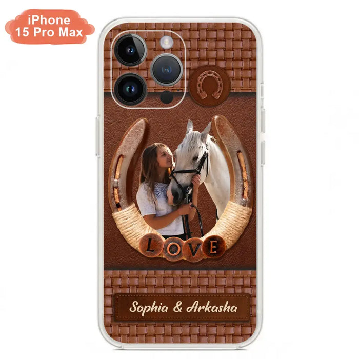 Custom Personalized Horse Phone Case - Upload Photo - Gift Idea Horse Lover - Case For iPhone And Samsung