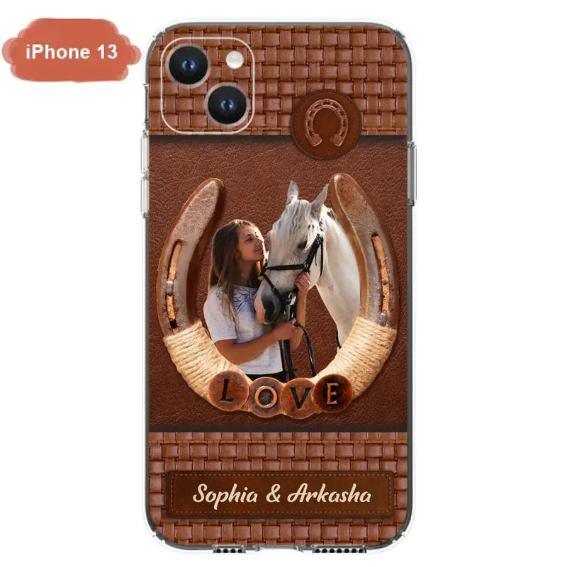 Personalized Horse Phone Case - Upload Photo - Gift Idea Horse Lover - Case For iPhone And Samsung