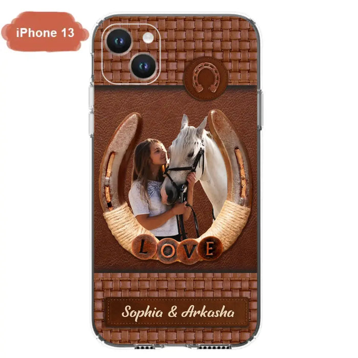 Custom Personalized Horse Phone Case - Upload Photo - Gift Idea Horse Lover - Case For iPhone And Samsung