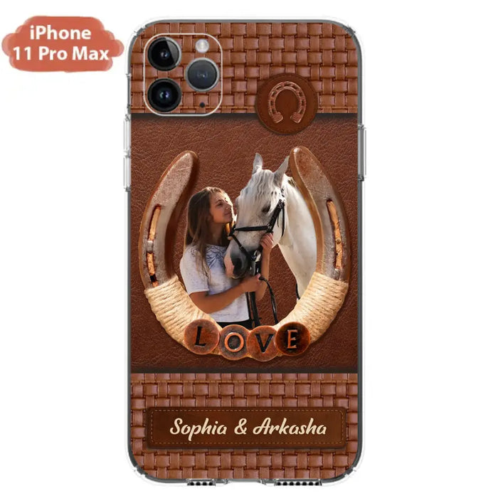 Custom Personalized Horse Phone Case - Upload Photo - Gift Idea Horse Lover - Case For iPhone And Samsung