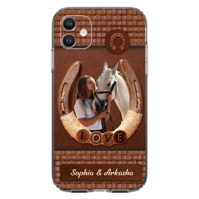 Custom Personalized Horse Phone Case - Upload Photo - Gift Idea Horse Lover - Case For iPhone And Samsung