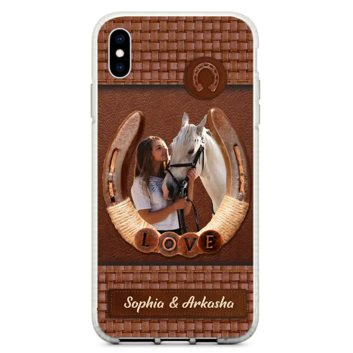 Custom Personalized Horse Phone Case - Upload Photo - Gift Idea Horse Lover - Case For iPhone And Samsung