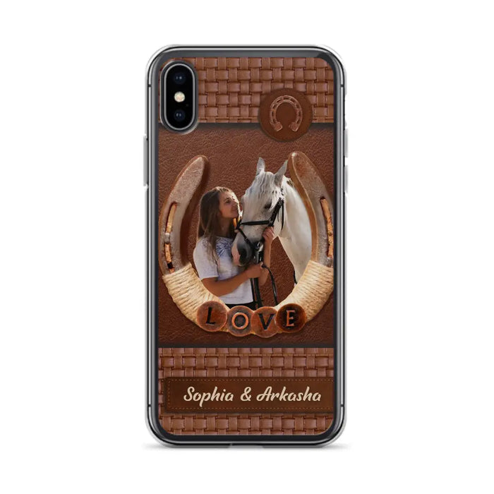 Custom Personalized Horse Phone Case - Upload Photo - Gift Idea Horse Lover - Case For iPhone And Samsung