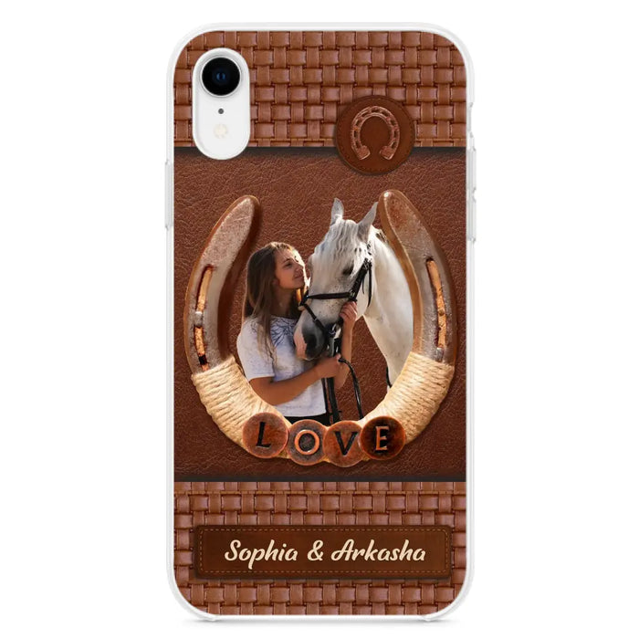 Custom Personalized Horse Phone Case - Upload Photo - Gift Idea Horse Lover - Case For iPhone And Samsung