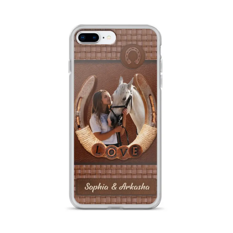 Personalized Horse Phone Case - Upload Photo - Gift Idea Horse Lover - Case For iPhone And Samsung