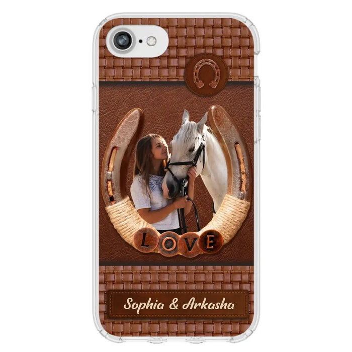 Custom Personalized Horse Phone Case - Upload Photo - Gift Idea Horse Lover - Case For iPhone And Samsung