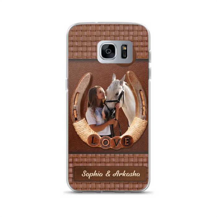 Custom Personalized Horse Phone Case - Upload Photo - Gift Idea Horse Lover - Case For iPhone And Samsung