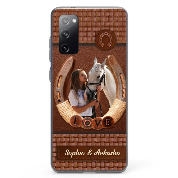 Custom Personalized Horse Phone Case - Upload Photo - Gift Idea Horse Lover - Case For iPhone And Samsung