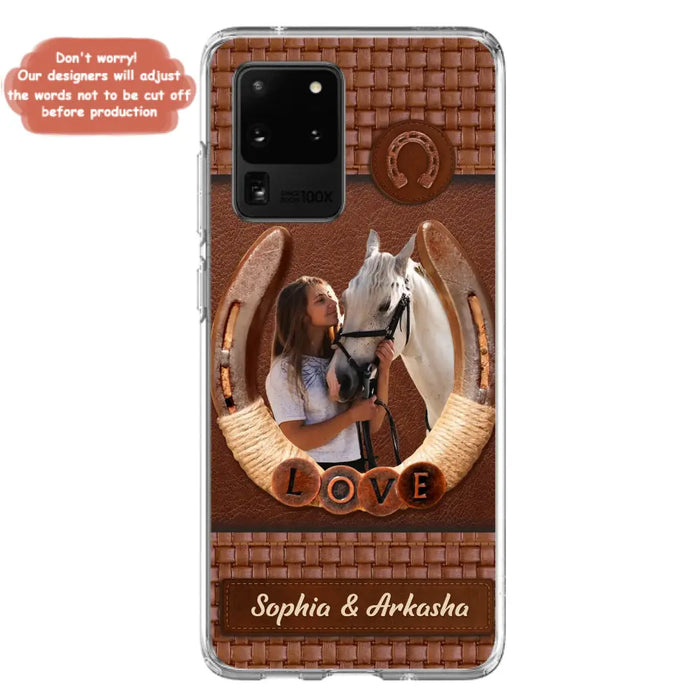 Custom Personalized Horse Phone Case - Upload Photo - Gift Idea Horse Lover - Case For iPhone And Samsung