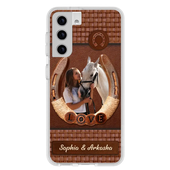 Custom Personalized Horse Phone Case - Upload Photo - Gift Idea Horse Lover - Case For iPhone And Samsung