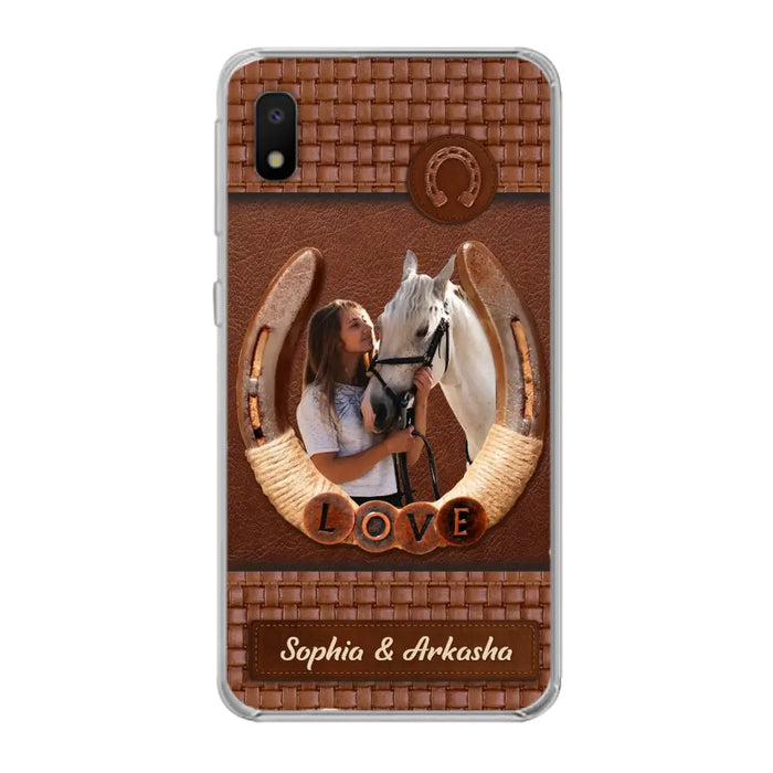 Custom Personalized Horse Phone Case - Upload Photo - Gift Idea Horse Lover - Case For iPhone And Samsung