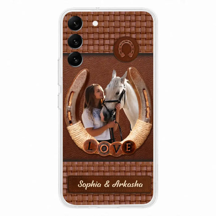 Custom Personalized Horse Phone Case - Upload Photo - Gift Idea Horse Lover - Case For iPhone And Samsung