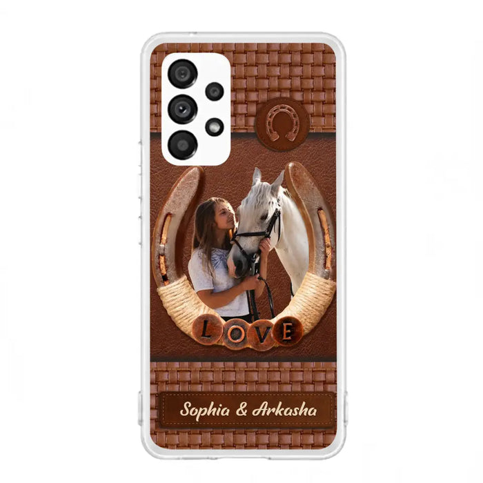 Custom Personalized Horse Phone Case - Upload Photo - Gift Idea Horse Lover - Case For iPhone And Samsung