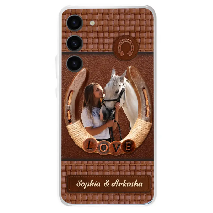 Custom Personalized Horse Phone Case - Upload Photo - Gift Idea Horse Lover - Case For iPhone And Samsung