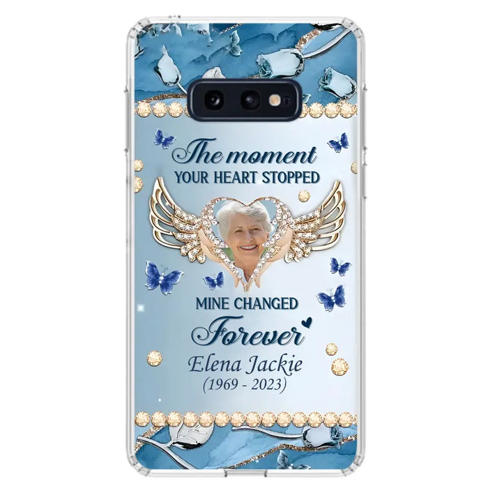 Personalized Memorial Phone Case - Memorial Gift Idea For Family - Case For iPhone/Samsung - The Moment Your Heart Stopped Mine Changed Forever