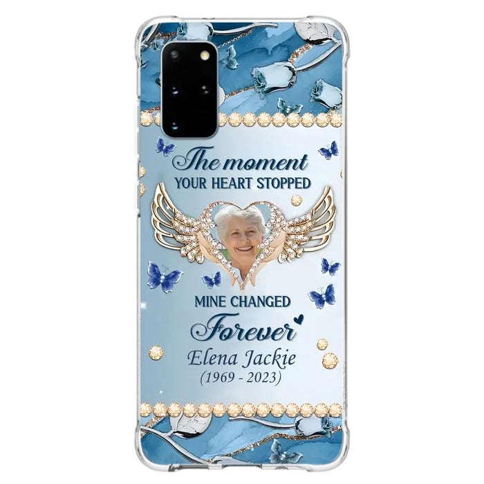 Personalized Memorial Phone Case - Memorial Gift Idea For Family - Case For iPhone/Samsung - The Moment Your Heart Stopped Mine Changed Forever