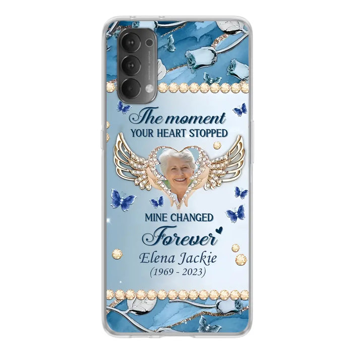 Personalized Memorial Phone Case - Memorial Gift Idea For Family - Case For Oppo/Xiaomi/Huawei - The Moment Your Heart Stopped Mine Changed Forever