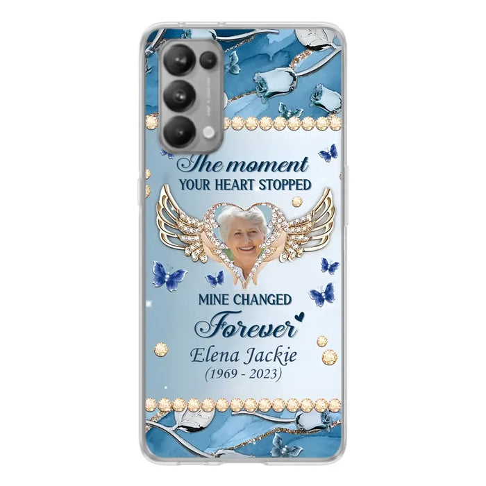 Personalized Memorial Phone Case - Memorial Gift Idea For Family - Case For Oppo/Xiaomi/Huawei - The Moment Your Heart Stopped Mine Changed Forever