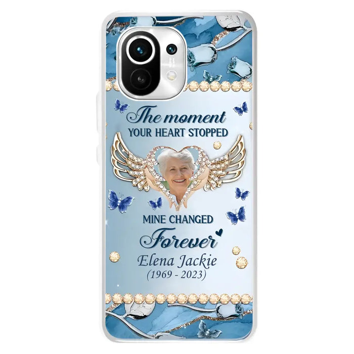 Personalized Memorial Phone Case - Memorial Gift Idea For Family - Case For Oppo/Xiaomi/Huawei - The Moment Your Heart Stopped Mine Changed Forever