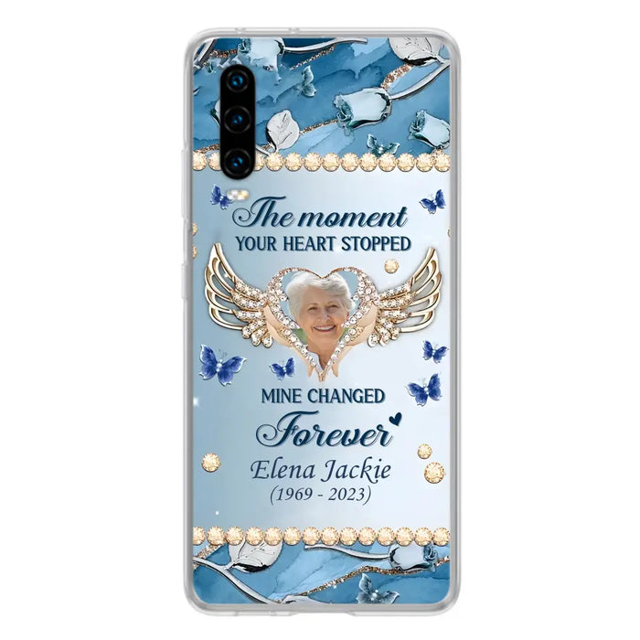 Personalized Memorial Phone Case - Memorial Gift Idea For Family - Case For Oppo/Xiaomi/Huawei - The Moment Your Heart Stopped Mine Changed Forever