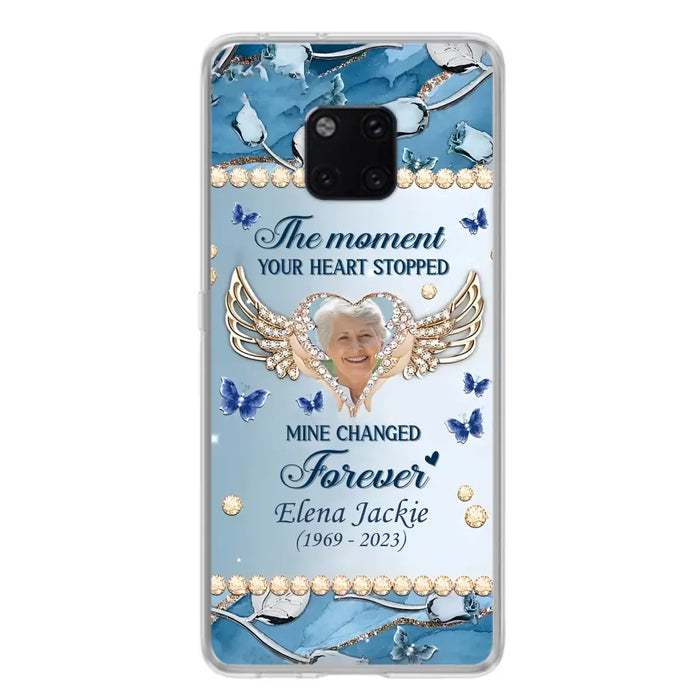 Personalized Memorial Phone Case - Memorial Gift Idea For Family - Case For Oppo/Xiaomi/Huawei - The Moment Your Heart Stopped Mine Changed Forever