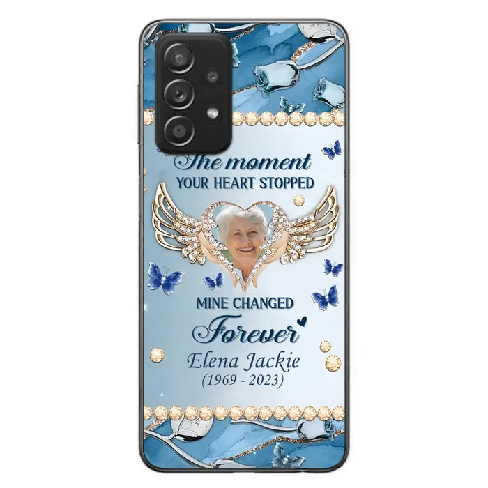 Personalized Memorial Phone Case - Memorial Gift Idea For Family - Case For iPhone/Samsung - The Moment Your Heart Stopped Mine Changed Forever