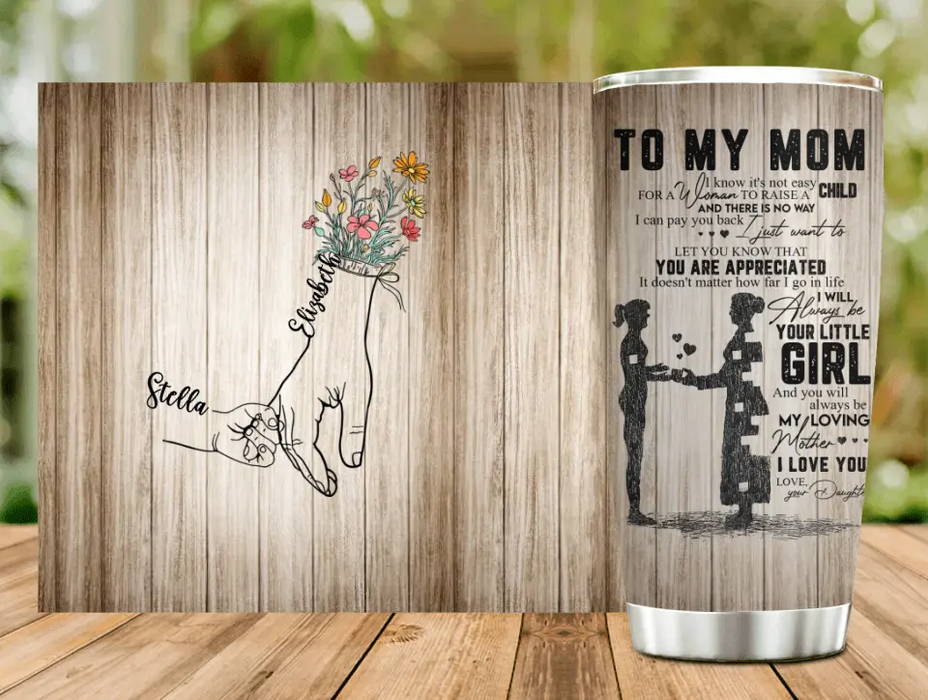 Personalized Mom & Daughter/Son Tumbler - Gift Idea For Mother's Day - Mother's Day Idea From Daughter/Son - To My Mom