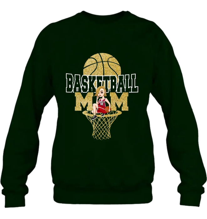 Custom Personalized Basketball Mom Shirt/ Hoodie - Gift Idea For Mom/ Basketball Lover