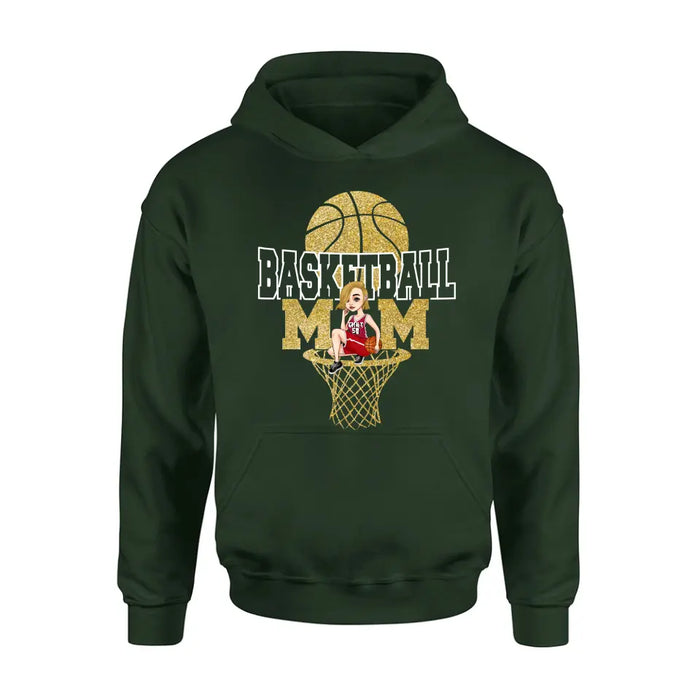 Custom Personalized Basketball Mom Shirt/ Hoodie - Gift Idea For Mom/ Basketball Lover