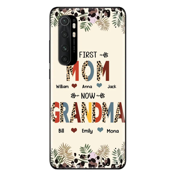 Custom Personalized Grandma Phone Case - Gift Idea For Grandma/Mom/ Mother's Day - Up to 6 Kids And 12 Grandkids - First Mom Now Grandma - Case For Oppo/Xiaomi/Huawei