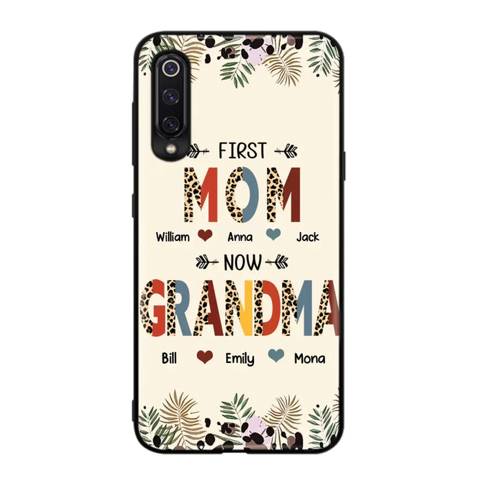 Custom Personalized Grandma Phone Case - Gift Idea For Grandma/Mom/ Mother's Day - Up to 6 Kids And 12 Grandkids - First Mom Now Grandma - Case For Oppo/Xiaomi/Huawei