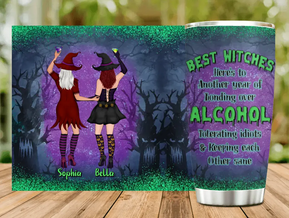 Custom Personalized Witch Besties Tumbler - Gift Idea For Witch Lovers/Friends - Best Witches